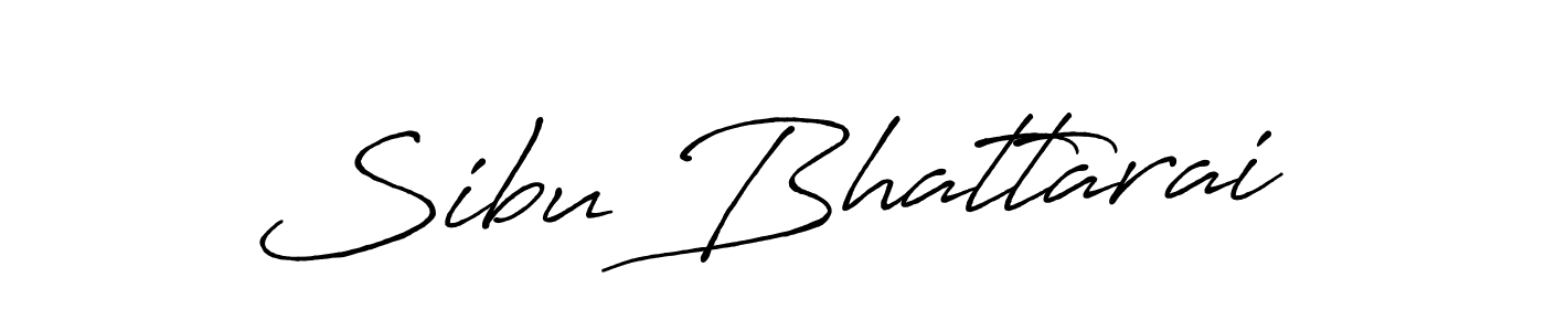 Create a beautiful signature design for name Sibu Bhattarai. With this signature (Antro_Vectra_Bolder) fonts, you can make a handwritten signature for free. Sibu Bhattarai signature style 7 images and pictures png