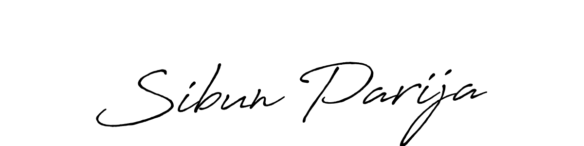 Make a beautiful signature design for name Sibun Parija. Use this online signature maker to create a handwritten signature for free. Sibun Parija signature style 7 images and pictures png