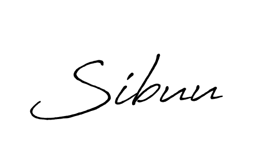 Sibuu stylish signature style. Best Handwritten Sign (Antro_Vectra_Bolder) for my name. Handwritten Signature Collection Ideas for my name Sibuu. Sibuu signature style 7 images and pictures png