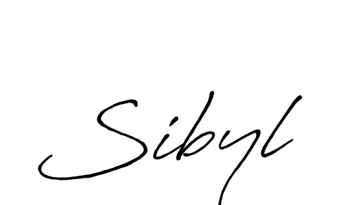 How to make Sibyl signature? Antro_Vectra_Bolder is a professional autograph style. Create handwritten signature for Sibyl name. Sibyl signature style 7 images and pictures png