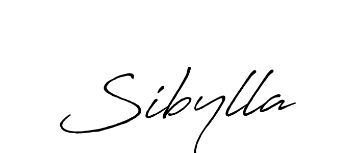 Make a beautiful signature design for name Sibylla. With this signature (Antro_Vectra_Bolder) style, you can create a handwritten signature for free. Sibylla signature style 7 images and pictures png