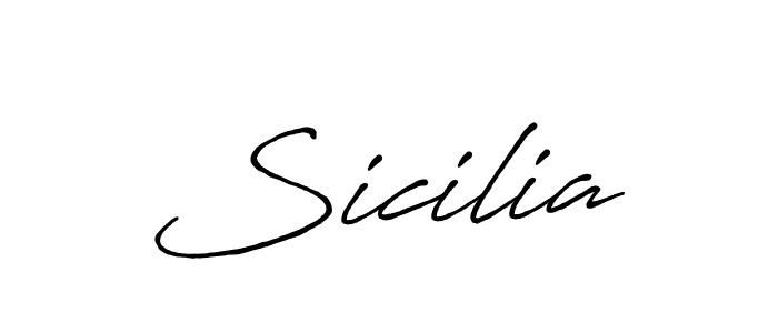 Sicilia stylish signature style. Best Handwritten Sign (Antro_Vectra_Bolder) for my name. Handwritten Signature Collection Ideas for my name Sicilia. Sicilia signature style 7 images and pictures png