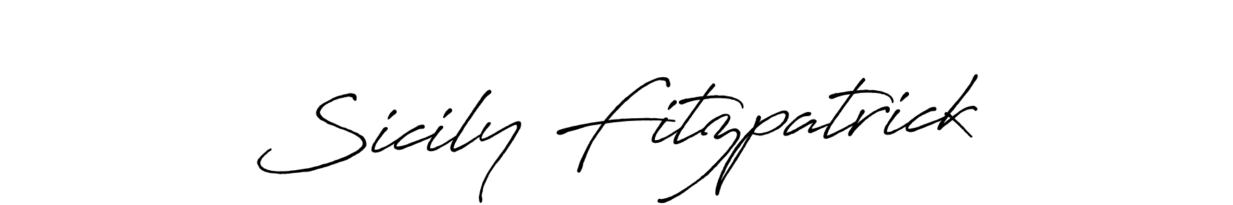 Create a beautiful signature design for name Sicily Fitzpatrick. With this signature (Antro_Vectra_Bolder) fonts, you can make a handwritten signature for free. Sicily Fitzpatrick signature style 7 images and pictures png