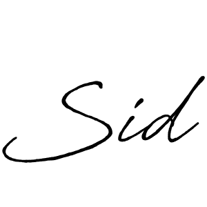How to make Sid name signature. Use Antro_Vectra_Bolder style for creating short signs online. This is the latest handwritten sign. Sid signature style 7 images and pictures png