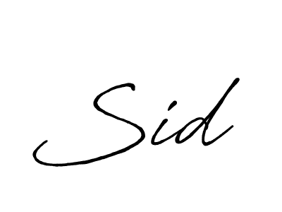 Also we have Sid  name is the best signature style. Create professional handwritten signature collection using Antro_Vectra_Bolder autograph style. Sid  signature style 7 images and pictures png