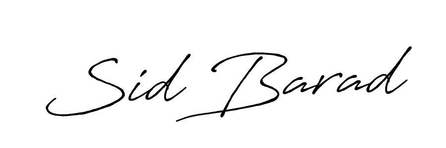 Once you've used our free online signature maker to create your best signature Antro_Vectra_Bolder style, it's time to enjoy all of the benefits that Sid Barad name signing documents. Sid Barad signature style 7 images and pictures png