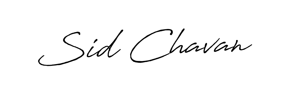 Design your own signature with our free online signature maker. With this signature software, you can create a handwritten (Antro_Vectra_Bolder) signature for name Sid Chavan. Sid Chavan signature style 7 images and pictures png