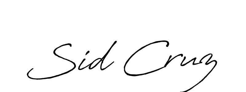 How to Draw Sid Cruz signature style? Antro_Vectra_Bolder is a latest design signature styles for name Sid Cruz. Sid Cruz signature style 7 images and pictures png