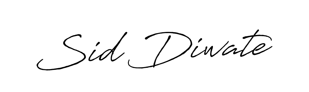 Use a signature maker to create a handwritten signature online. With this signature software, you can design (Antro_Vectra_Bolder) your own signature for name Sid Diwate. Sid Diwate signature style 7 images and pictures png