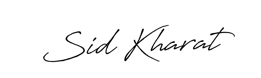 Create a beautiful signature design for name Sid Kharat. With this signature (Antro_Vectra_Bolder) fonts, you can make a handwritten signature for free. Sid Kharat signature style 7 images and pictures png