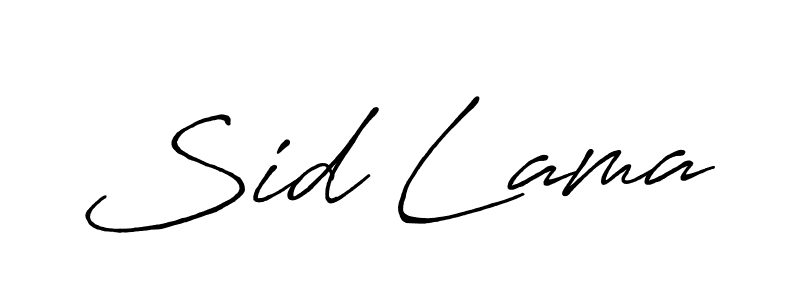 Also we have Sid Lama name is the best signature style. Create professional handwritten signature collection using Antro_Vectra_Bolder autograph style. Sid Lama signature style 7 images and pictures png