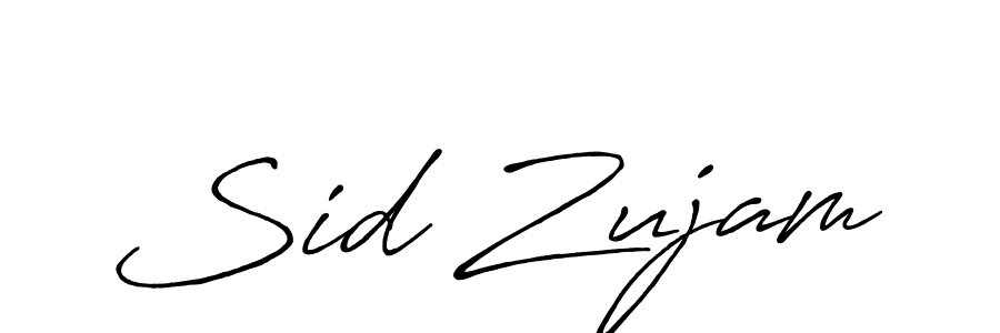 Design your own signature with our free online signature maker. With this signature software, you can create a handwritten (Antro_Vectra_Bolder) signature for name Sid Zujam. Sid Zujam signature style 7 images and pictures png
