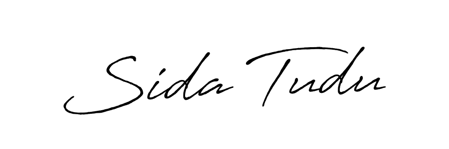 if you are searching for the best signature style for your name Sida Tudu. so please give up your signature search. here we have designed multiple signature styles  using Antro_Vectra_Bolder. Sida Tudu signature style 7 images and pictures png