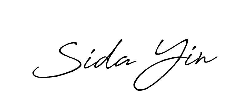 You should practise on your own different ways (Antro_Vectra_Bolder) to write your name (Sida Yin) in signature. don't let someone else do it for you. Sida Yin signature style 7 images and pictures png