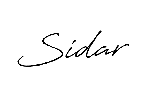 Design your own signature with our free online signature maker. With this signature software, you can create a handwritten (Antro_Vectra_Bolder) signature for name Sidar. Sidar signature style 7 images and pictures png