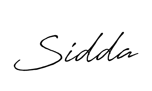 How to make Sidda name signature. Use Antro_Vectra_Bolder style for creating short signs online. This is the latest handwritten sign. Sidda signature style 7 images and pictures png