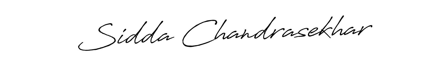 Make a beautiful signature design for name Sidda Chandrasekhar. With this signature (Antro_Vectra_Bolder) style, you can create a handwritten signature for free. Sidda Chandrasekhar signature style 7 images and pictures png