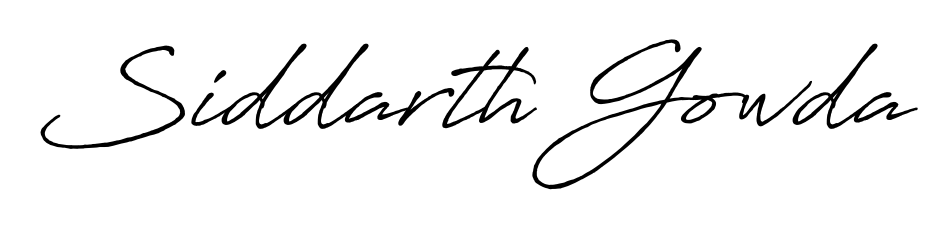 Create an unforgettable impression when signing with Siddarth Gowda name styled in Antro_Vectra_Bolder typography. 100% free online generator. Siddarth Gowda signature style 7 images and pictures png