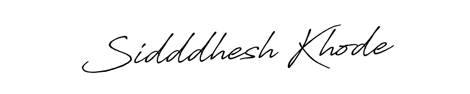 Use a signature maker to create a handwritten signature online. With this signature software, you can design (Antro_Vectra_Bolder) your own signature for name Sidddhesh Khode. Sidddhesh Khode signature style 7 images and pictures png