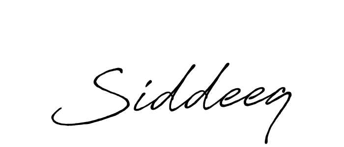 How to make Siddeeq name signature. Use Antro_Vectra_Bolder style for creating short signs online. This is the latest handwritten sign. Siddeeq signature style 7 images and pictures png