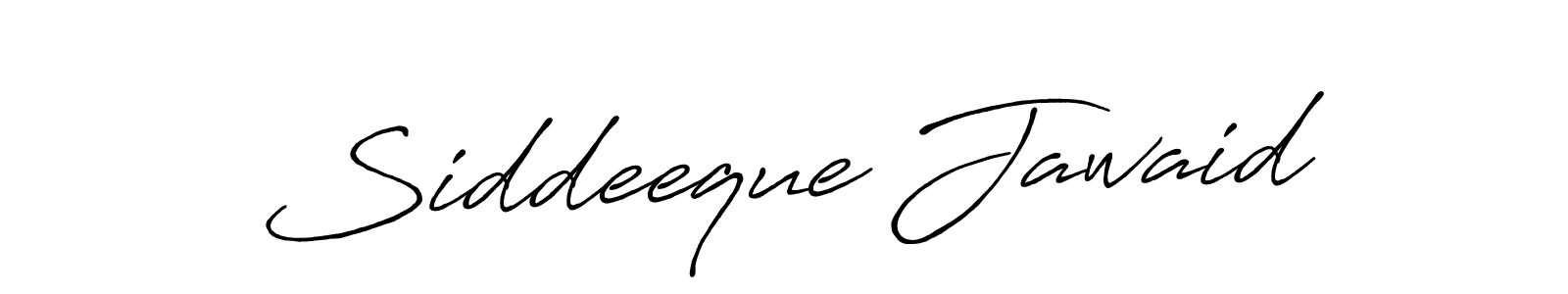 Also You can easily find your signature by using the search form. We will create Siddeeque Jawaid name handwritten signature images for you free of cost using Antro_Vectra_Bolder sign style. Siddeeque Jawaid signature style 7 images and pictures png