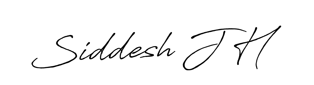 How to Draw Siddesh J H signature style? Antro_Vectra_Bolder is a latest design signature styles for name Siddesh J H. Siddesh J H signature style 7 images and pictures png