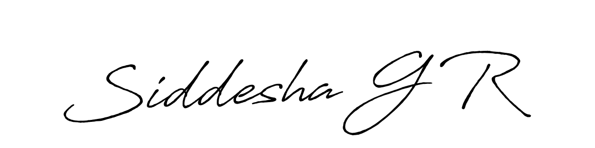 Design your own signature with our free online signature maker. With this signature software, you can create a handwritten (Antro_Vectra_Bolder) signature for name Siddesha G R. Siddesha G R signature style 7 images and pictures png