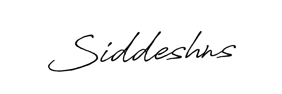 Create a beautiful signature design for name Siddeshns. With this signature (Antro_Vectra_Bolder) fonts, you can make a handwritten signature for free. Siddeshns signature style 7 images and pictures png