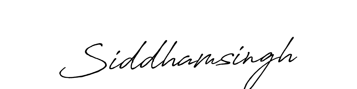 How to make Siddhamsingh signature? Antro_Vectra_Bolder is a professional autograph style. Create handwritten signature for Siddhamsingh name. Siddhamsingh signature style 7 images and pictures png