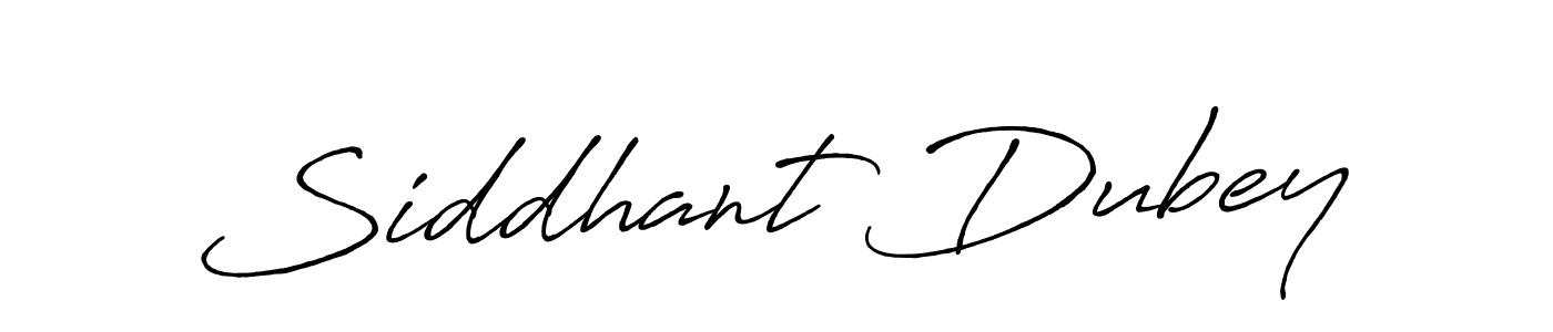 Make a beautiful signature design for name Siddhant Dubey. With this signature (Antro_Vectra_Bolder) style, you can create a handwritten signature for free. Siddhant Dubey signature style 7 images and pictures png