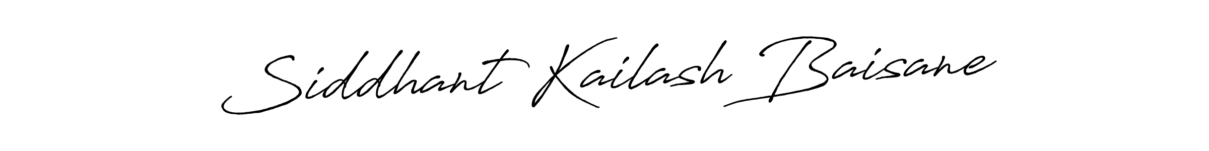 Make a beautiful signature design for name Siddhant Kailash Baisane. With this signature (Antro_Vectra_Bolder) style, you can create a handwritten signature for free. Siddhant Kailash Baisane signature style 7 images and pictures png