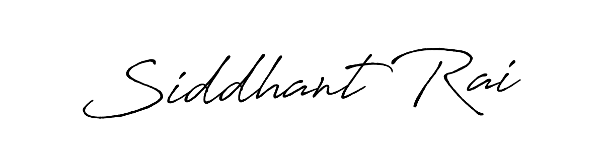 How to make Siddhant Rai name signature. Use Antro_Vectra_Bolder style for creating short signs online. This is the latest handwritten sign. Siddhant Rai signature style 7 images and pictures png
