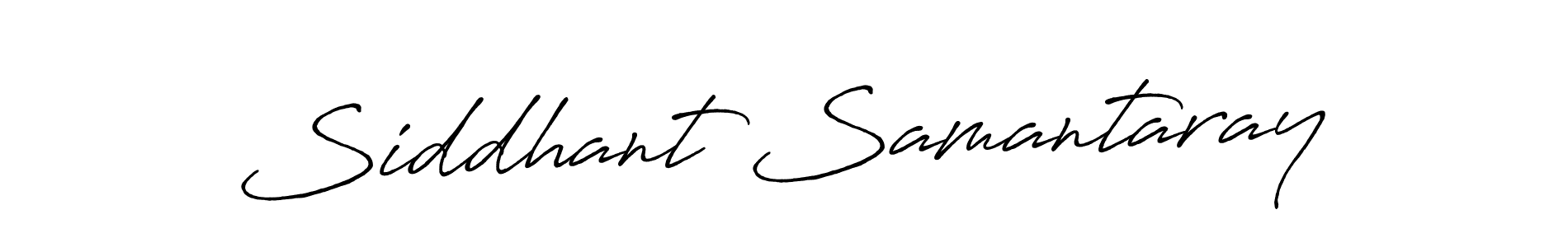 How to make Siddhant Samantaray name signature. Use Antro_Vectra_Bolder style for creating short signs online. This is the latest handwritten sign. Siddhant Samantaray signature style 7 images and pictures png