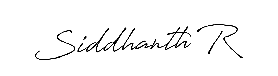 Siddhanth R stylish signature style. Best Handwritten Sign (Antro_Vectra_Bolder) for my name. Handwritten Signature Collection Ideas for my name Siddhanth R. Siddhanth R signature style 7 images and pictures png