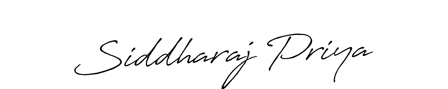 It looks lik you need a new signature style for name Siddharaj Priya. Design unique handwritten (Antro_Vectra_Bolder) signature with our free signature maker in just a few clicks. Siddharaj Priya signature style 7 images and pictures png