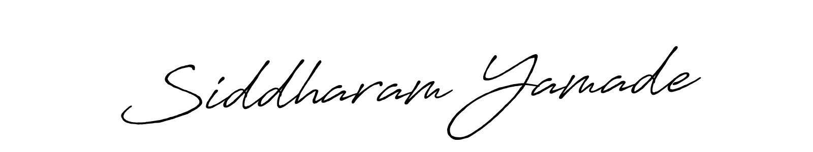 How to make Siddharam Yamade name signature. Use Antro_Vectra_Bolder style for creating short signs online. This is the latest handwritten sign. Siddharam Yamade signature style 7 images and pictures png