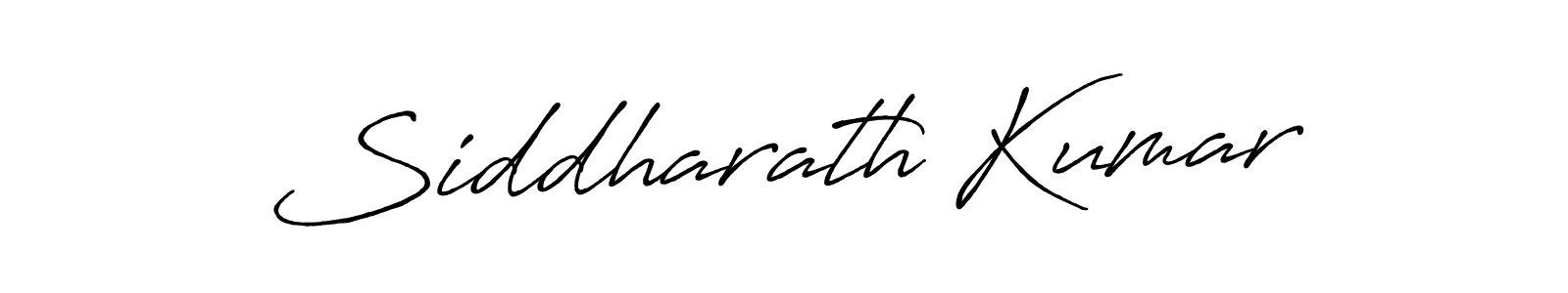 Make a beautiful signature design for name Siddharath Kumar. With this signature (Antro_Vectra_Bolder) style, you can create a handwritten signature for free. Siddharath Kumar signature style 7 images and pictures png