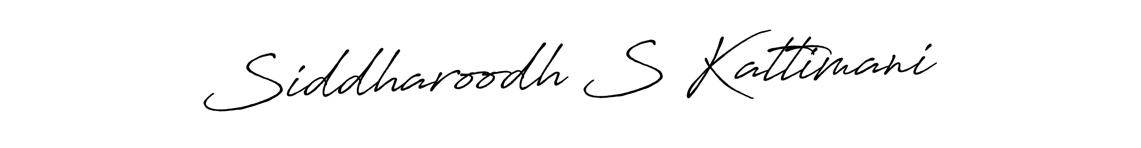 Use a signature maker to create a handwritten signature online. With this signature software, you can design (Antro_Vectra_Bolder) your own signature for name Siddharoodh S Kattimani. Siddharoodh S Kattimani signature style 7 images and pictures png