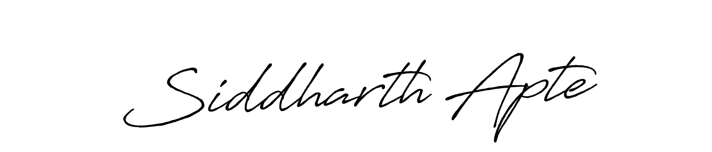 How to make Siddharth Apte name signature. Use Antro_Vectra_Bolder style for creating short signs online. This is the latest handwritten sign. Siddharth Apte signature style 7 images and pictures png