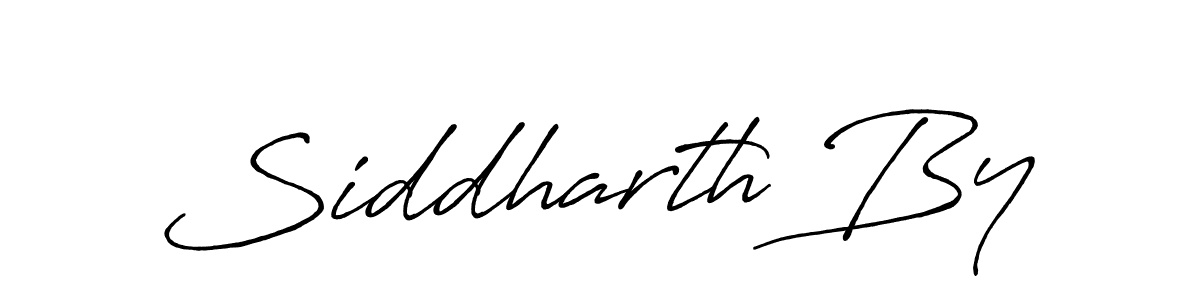 Make a beautiful signature design for name Siddharth By. With this signature (Antro_Vectra_Bolder) style, you can create a handwritten signature for free. Siddharth By signature style 7 images and pictures png