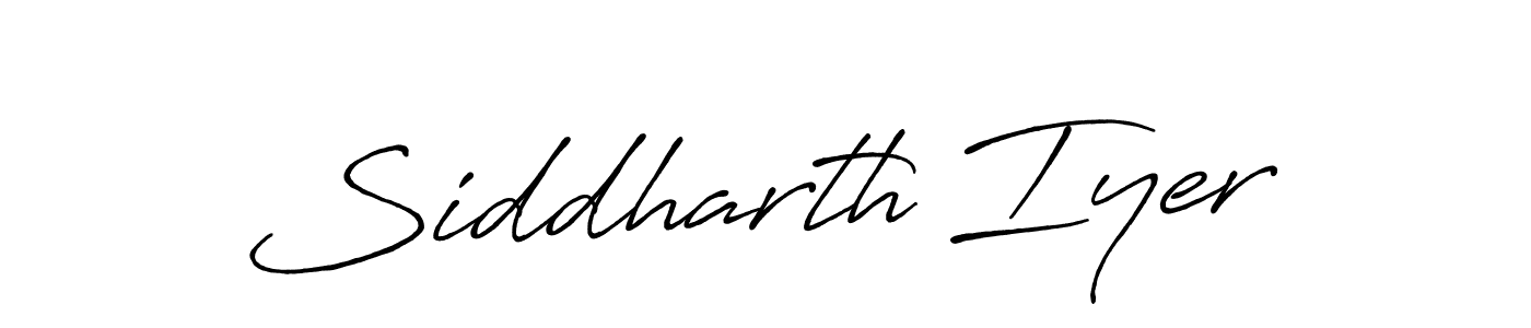 Use a signature maker to create a handwritten signature online. With this signature software, you can design (Antro_Vectra_Bolder) your own signature for name Siddharth Iyer. Siddharth Iyer signature style 7 images and pictures png