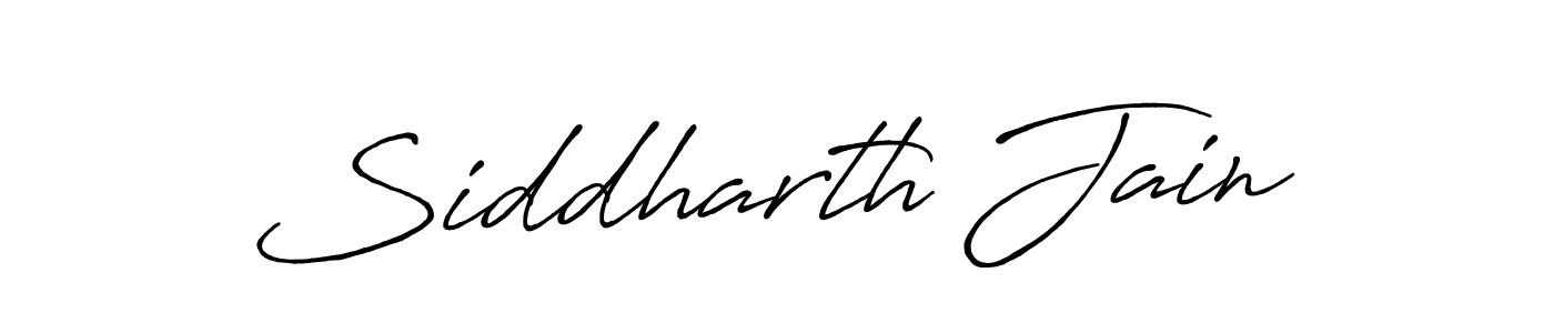 How to make Siddharth Jain name signature. Use Antro_Vectra_Bolder style for creating short signs online. This is the latest handwritten sign. Siddharth Jain signature style 7 images and pictures png