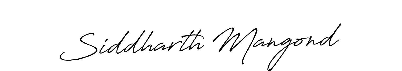 Siddharth Mangond stylish signature style. Best Handwritten Sign (Antro_Vectra_Bolder) for my name. Handwritten Signature Collection Ideas for my name Siddharth Mangond. Siddharth Mangond signature style 7 images and pictures png