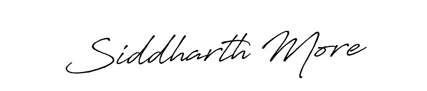 Design your own signature with our free online signature maker. With this signature software, you can create a handwritten (Antro_Vectra_Bolder) signature for name Siddharth More. Siddharth More signature style 7 images and pictures png