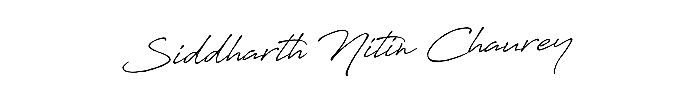 Make a beautiful signature design for name Siddharth Nitin Chaurey. With this signature (Antro_Vectra_Bolder) style, you can create a handwritten signature for free. Siddharth Nitin Chaurey signature style 7 images and pictures png