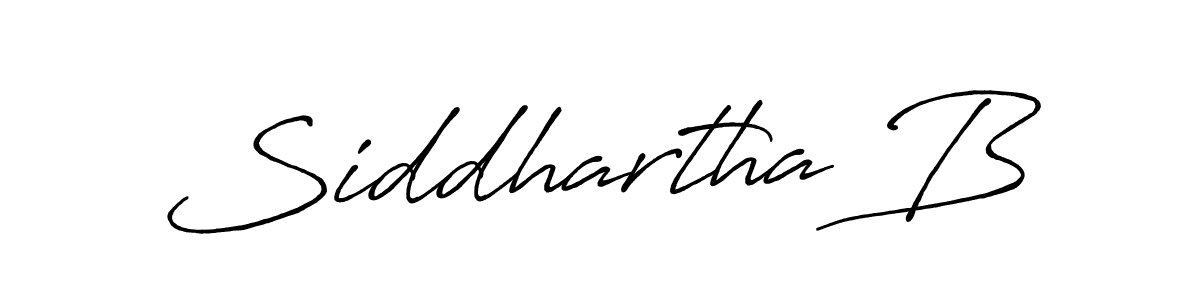 Design your own signature with our free online signature maker. With this signature software, you can create a handwritten (Antro_Vectra_Bolder) signature for name Siddhartha B. Siddhartha B signature style 7 images and pictures png