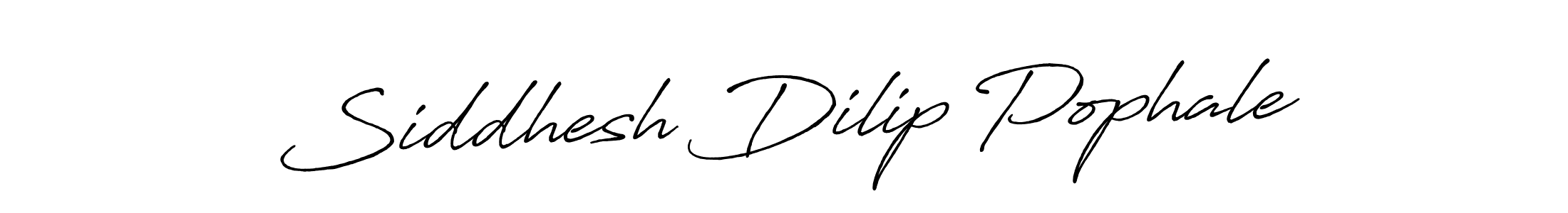 Create a beautiful signature design for name Siddhesh Dilip Pophale. With this signature (Antro_Vectra_Bolder) fonts, you can make a handwritten signature for free. Siddhesh Dilip Pophale signature style 7 images and pictures png