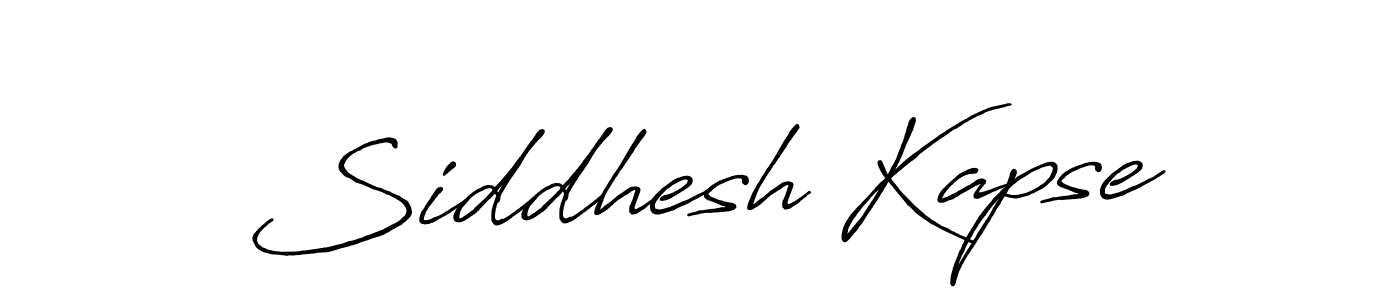 Create a beautiful signature design for name Siddhesh Kapse. With this signature (Antro_Vectra_Bolder) fonts, you can make a handwritten signature for free. Siddhesh Kapse signature style 7 images and pictures png