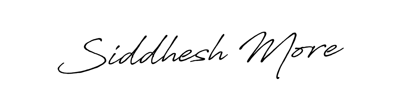 Also we have Siddhesh More name is the best signature style. Create professional handwritten signature collection using Antro_Vectra_Bolder autograph style. Siddhesh More signature style 7 images and pictures png