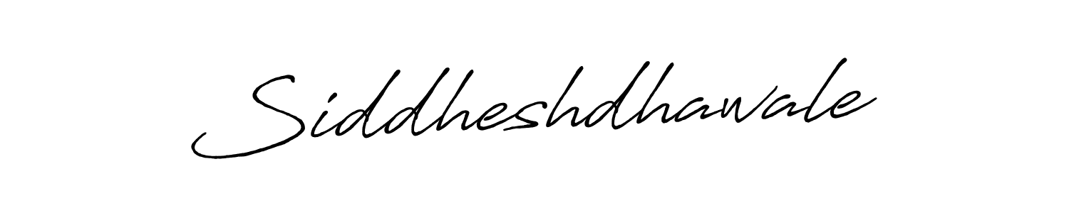 How to make Siddheshdhawale name signature. Use Antro_Vectra_Bolder style for creating short signs online. This is the latest handwritten sign. Siddheshdhawale signature style 7 images and pictures png